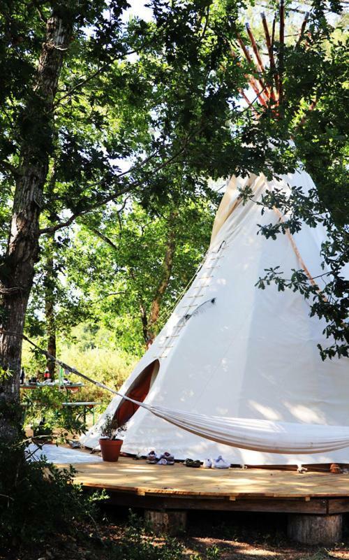Tipi Lodge Dans La Foret Мимизан-Плаж Экстерьер фото